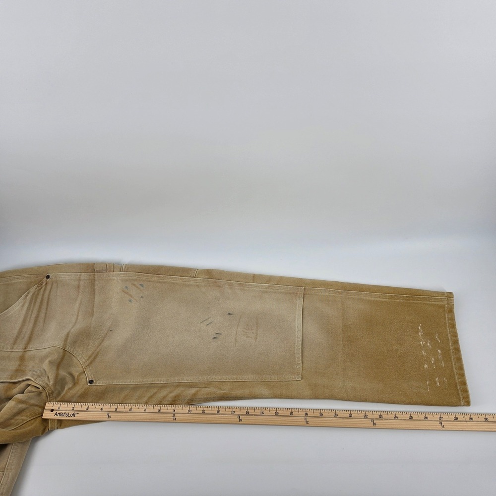Polo Country Ralph Lauren Mens Tan Double Knee Canvas Carpenter Pants 29x30 NWOT - Picture 8 of 8